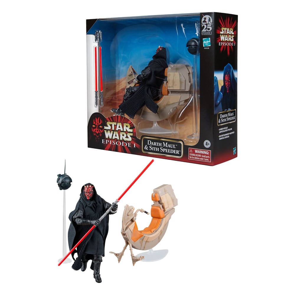 Star Wars Episode I: Darth Maul & Sith Speeder 25th Anniversary Akciófigura