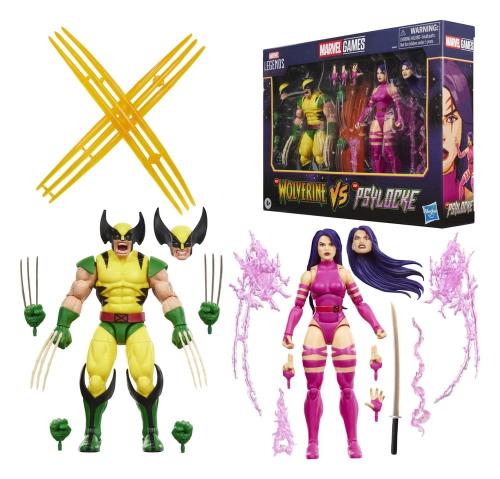 Marvel Games: Wolverine & Psylocke Akciófigura