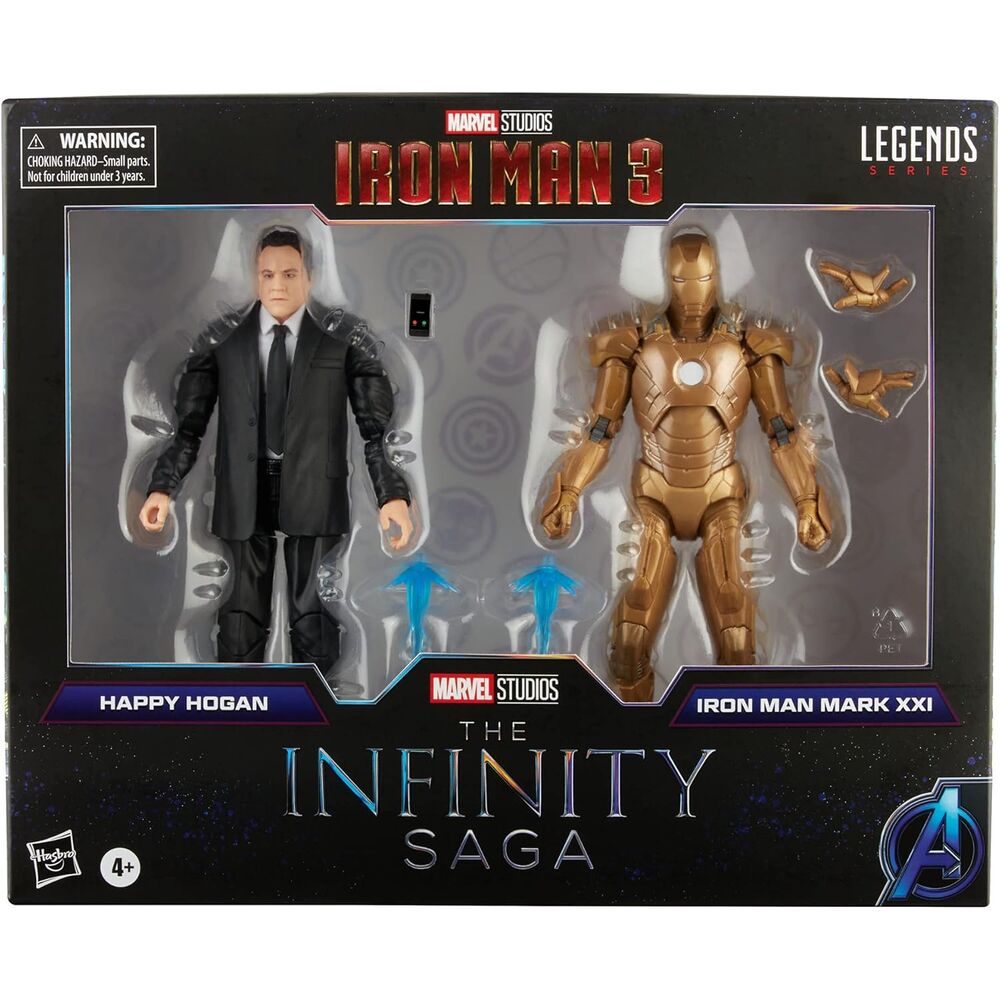 Marvel Legends: The Infinity Saga Happy Hogan & Iron Man Mark XXI figura szett 