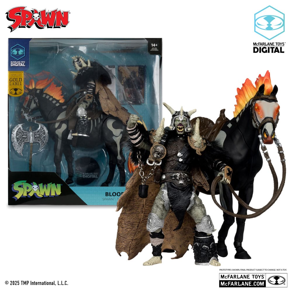Spawn Action Figure Bloodaxe with Horse Akciófigura