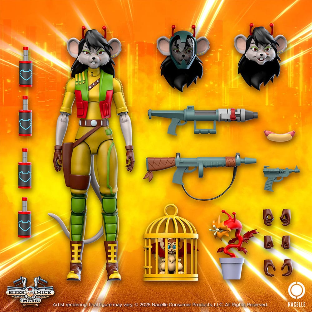 Biker Mice: Carbine Akciófigura