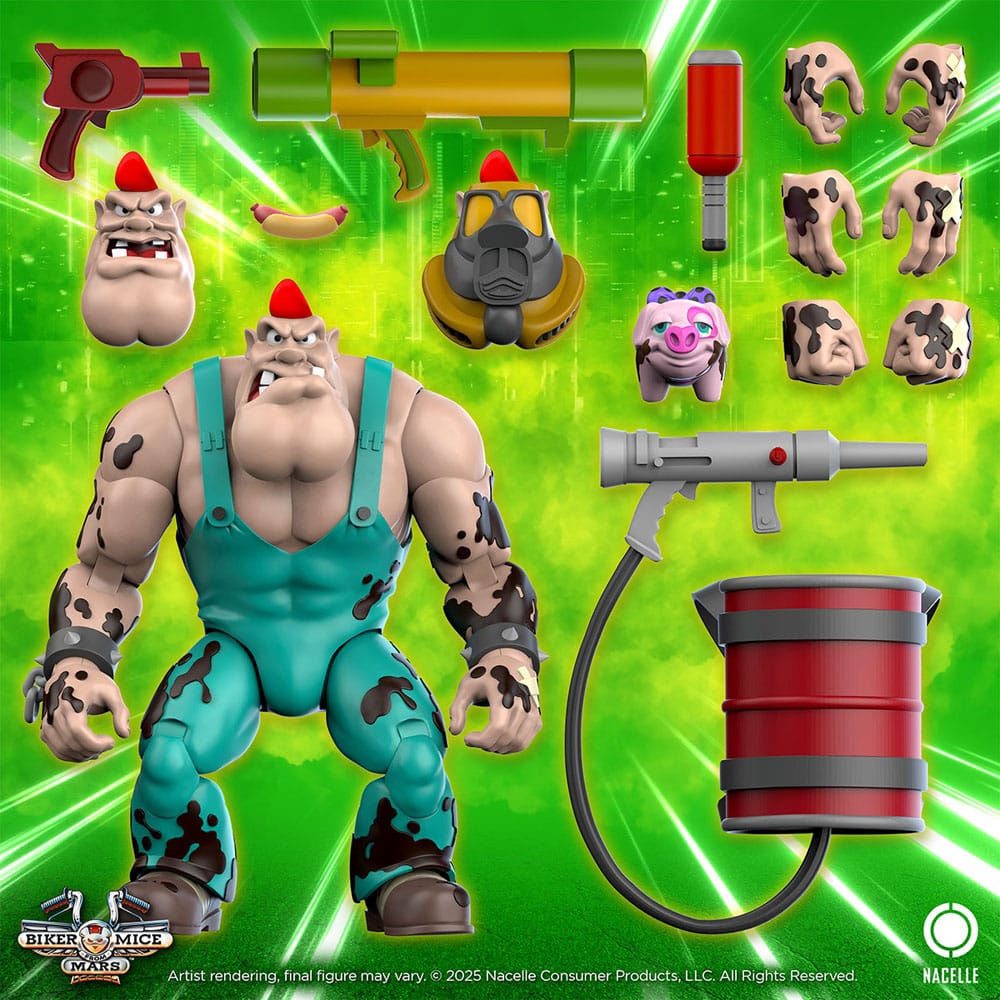 Biker Mice: Greasepit Akciófigura