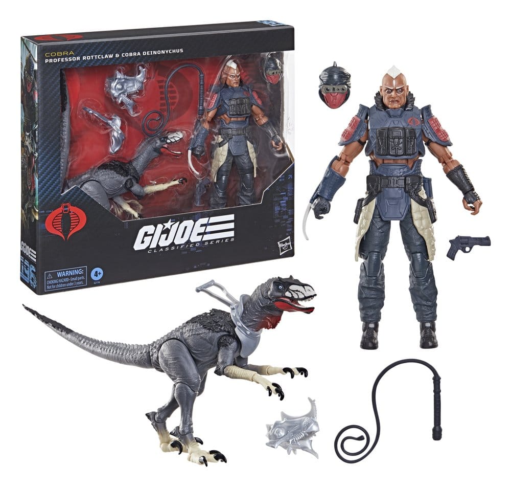G.I. Joe: Professor Rottclaw & Cobra Deinonychus Akciófigura